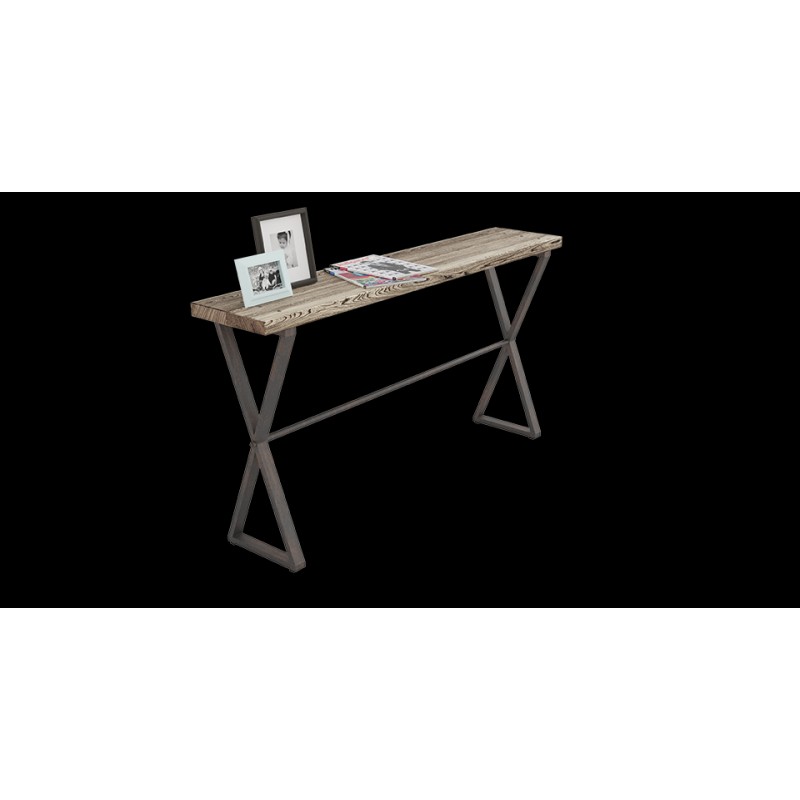 Консоль для дому в стилі Loft NS-338 770x900x250 мм Черный