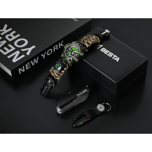 Подарунковий набір BESTA Box Military Set з компасом Темно-зелений (3360) Подарунковий набір BESTA Box Military Set з компасом Темно-зелений (3360)