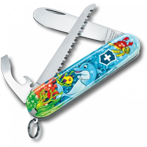 Набір дитячий подарунковий Victorinox My First Children Set Dolphin ніж 84 мм/9 функцій (0.2373.E1) Набір дитячий подарунковий Victorinox My First Children Set Dolphin ніж 84 мм/9 функцій (0.2373.E1)