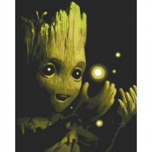 Картина по номерам Малыш Грут в восторге Art Craft 16002-AC 40х50 см