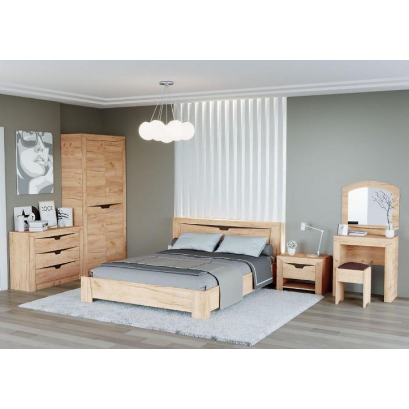 Тумба ліжка Еверест Ліберті Крафт золотий