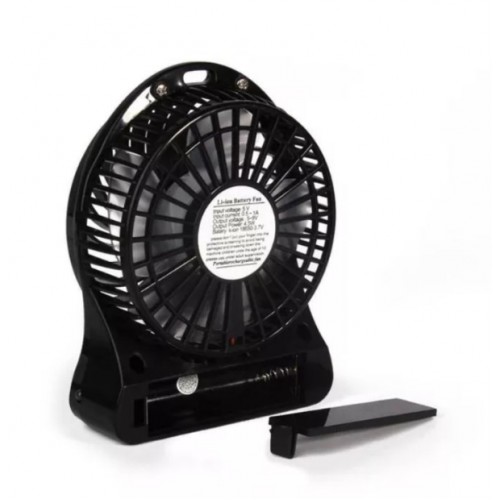 Вентилятор настільний Mini Fan XSFS-01 з акумулятором 18650 Black (007196)