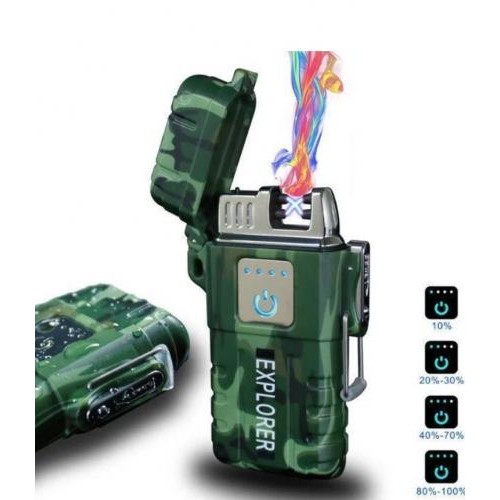 Запальничка електроімпульсна акумуляторна Explorer Lighter JL 317 6863 Камуфляж