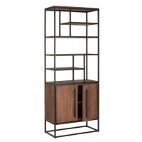 Стелаж для зберігання в стилі Loft NS-1952 2030x800x400 мм Черный Стелаж для зберігання в стилі Loft NS-1952 2030x800x400 мм Черный