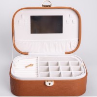 Скринька-органайзер для прикрас YIWU 26x18x9.5 см Коричневий (HP-5-1BR)