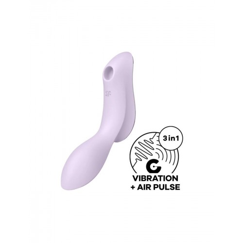 Вакуумний стимулятор з вібрацією Satisfyer Curvy Trinity 2 Violet в інтернет супермаркеті PbayMarket!