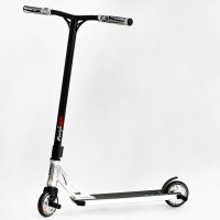 Самокат трюковий Best Scooter Freestyle Pro HIC-система пеги алюмінієвий диск та дека колеса PU White (115639)