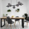 Люстра TK Lighting Estera 27x153 см Графітово-чорний (TK5666)