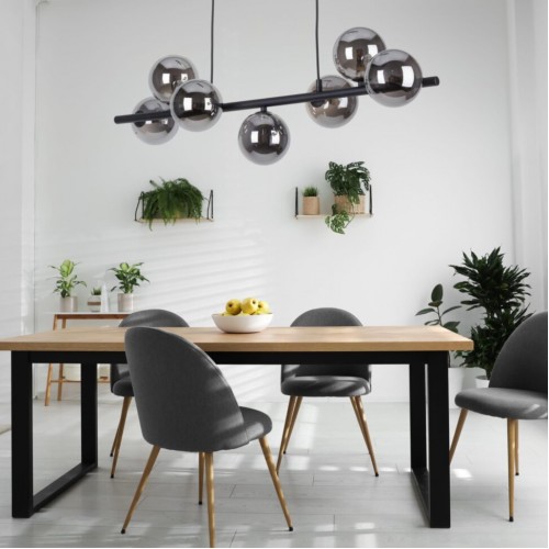 Люстра TK Lighting Estera 27x153 см Графітово-чорний (TK5666)