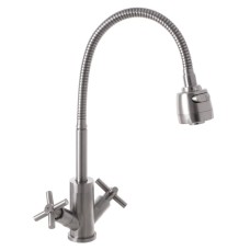 Змішувач для кухні з рефлекторним виливом MIXXUS DVE-011 (SS2823)