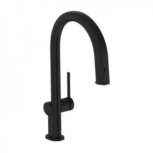 Змішувач для кухонної мийки Hansgrohe Aqittura M91 FilterSystem 210 Чорний матовий 76826670