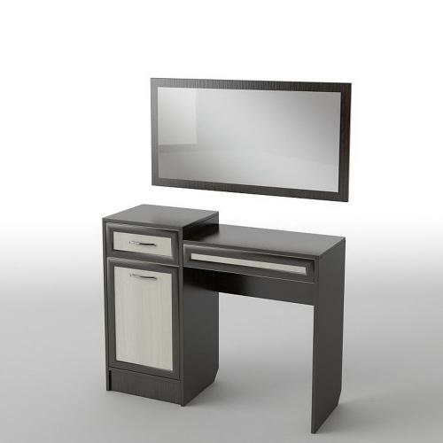 Туалетний столик Тиса Мебель БС-5 Венге Дуб молочний 80x40x100 см Туалетний столик Тиса Мебель БС-5 Венге Дуб молочний 80x40x100 см