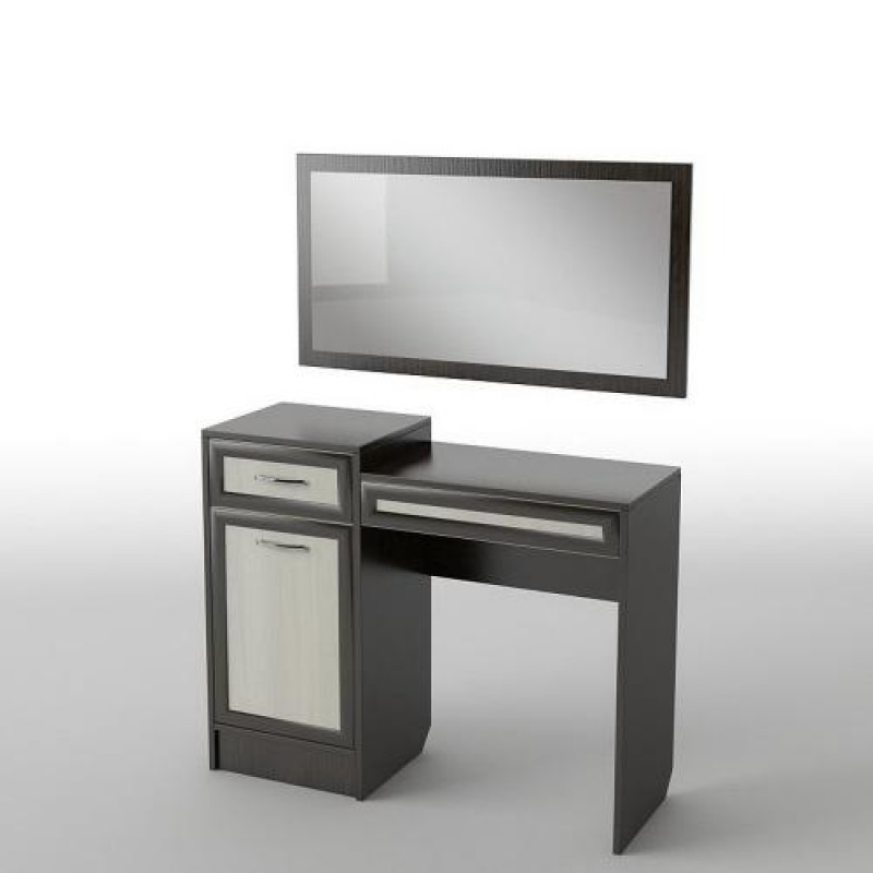 Туалетний столик Тиса Мебель БС-5 Венге Дуб молочний 80x40x100 см