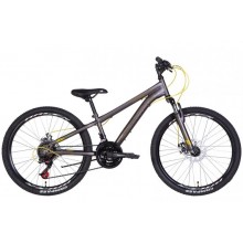 Велосипед ST 24 Discovery RIDER DD рама 11,5 Сріблястий / Жовтий (OPS-DIS-24-308)