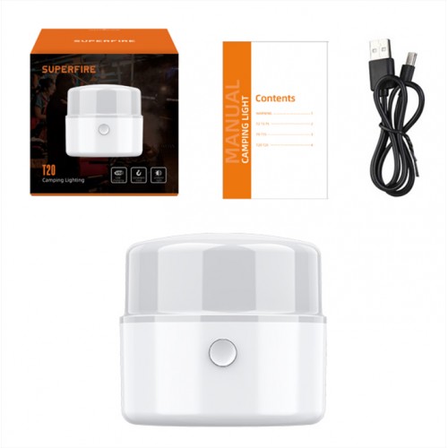 Ліхтар кемпінговий акумуляторний T20 SuperFire 180 Lumen IP42