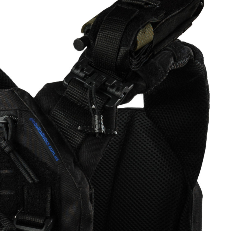 Плитоноска тактична зі швидким скиданням з підсумками No Brand Warmor Gen.3 Pro Max One Size Чорний (2396522337)