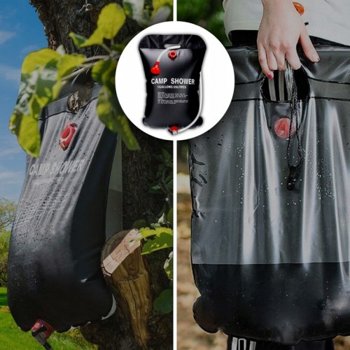 Туристичний кемпінговий похідний душ 20L Camp Shower (S126S black)