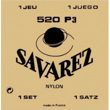 Струни для класичної гітари Savarez 520P3 Traditional Classical Guitar Strings High Tension