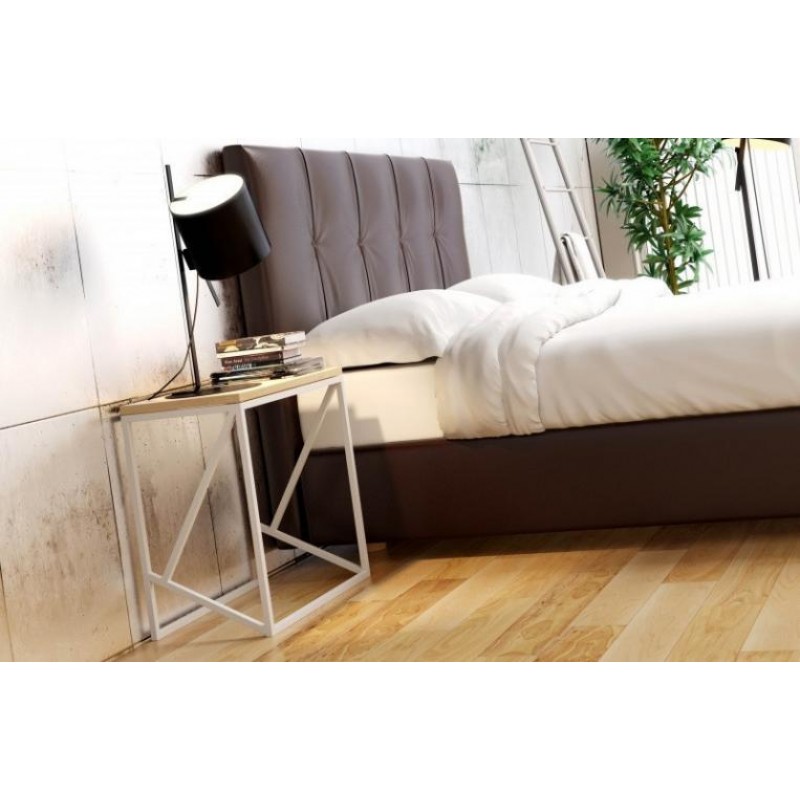 Приліжковий столик у стилі Loft NS-1481 530x550x350 мм Черный