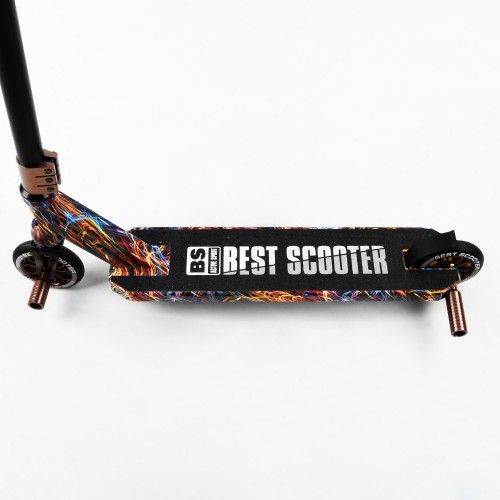 Самокат трюковий Best Scooter HIC-система пеги алюмінієвий диск та дека принт Firework 100 кг Різнобарвний (105677) Самокат трюковий Best Scooter HIC-система пеги алюмінієвий диск та дека принт Firework 100 кг Різнобарвний (105677)
