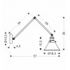Бра Candellux Fundo 54x38 см Чорно-золотистий (21-05908)