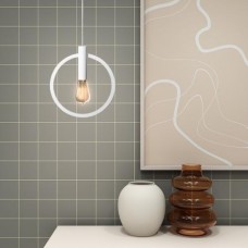 Світильник підвісний MSK Electric Asket під лампу Е27 NL 3033 WH білий