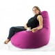 Безкаркасне крісло мішок груша Coolki Рогожка XXL 130x90 малиновий