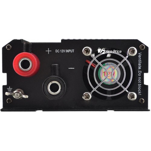 Перетворювач струму автомобільний UKC SSk1000W USB DC/AC Чорний CPK 1973