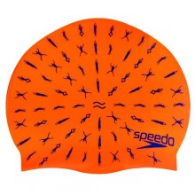 Шапочка для плавання дитяча SPEEDO JUNIOR SLOGAN PRINT 808386B966 Червоний