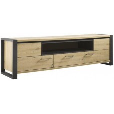 Тумба підставка для TV у стилі Loft NS-2159 610x1300x300 мм Черный