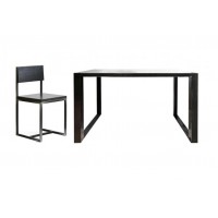 Обідній набір меблів у стилі Loft NS-1096 780x1800x600 мм Черный Обідній набір меблів у стилі Loft NS-1096 780x1800x600 мм Черный