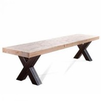 Обідня лава в стилі Loft NS-1082 480x1500x400 мм Черный Обідня лава в стилі Loft NS-1082 480x1500x400 мм Черный