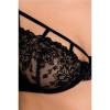 Комплект білизни і пояс для панчох Passion HAYA SET S/M чорний (PS22940)