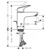 Змішувач для раковини зі зливним гарнітуром Hansgrohe Logis 71100670 в інтернет супермаркеті PbayMarket!