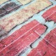 Самоклеюча декоративна 3D панель під бежево-червону катеринославську цеглу в рулоні 20 м 3D Loft 20000x700x3мм