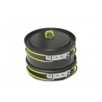 Набір алюмінієвого посуду Pinguin Rover L Чорний