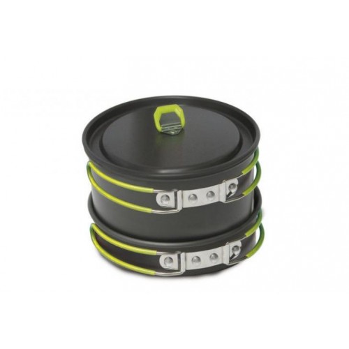 Набір алюмінієвого посуду Pinguin Rover L Чорний Набір алюмінієвого посуду Pinguin Rover L Чорний