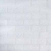 Самоклеюча 3D панель Sticker Wall під білу цеглу в рулоні 20000x700x3мм (R001-3-20)