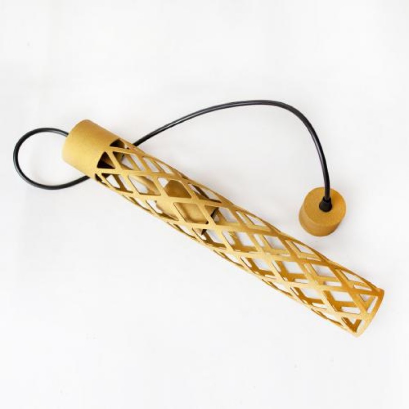 Світильник підвісний MSK Electric Flow у стилі лофт під лампу Е27 золото MR 6041 GD