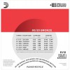 Струни для акустичної гітари 6 шт D'Addario EJ12 80/20 Bronze Medium Acoustic Guitar Strings 13/56