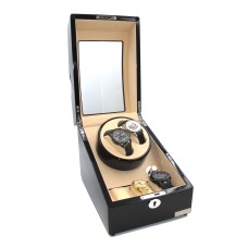 Шкатулка Salvadore для підзаводу 2 годинників 3024/BC1/F5 1х2 Чорний