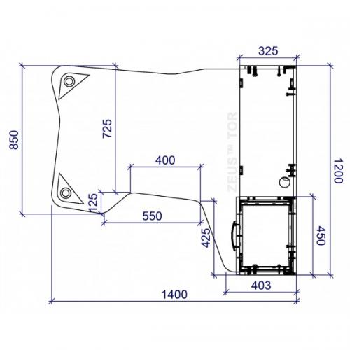 Геймерський кутовий стіл ZEUS IGROK-TOR, чорний/білий Геймерський кутовий стіл ZEUS IGROK-TOR, чорний/білий