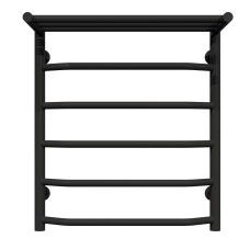 Рушникосушарка водяна Трапеція з полицею П6 500х600 Deffi Чорний (C.TP.60.50.6.B.A)