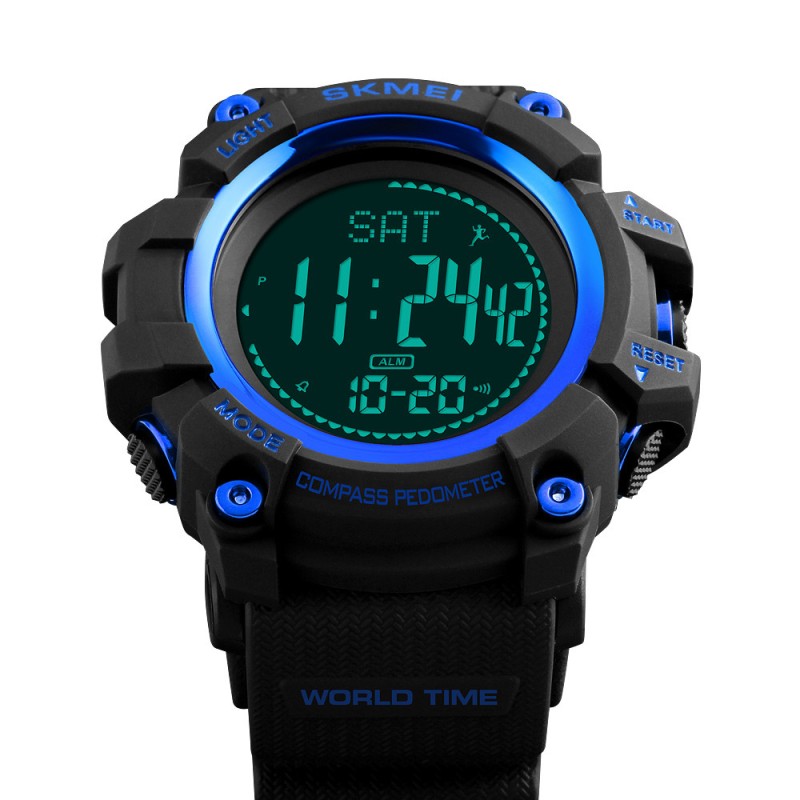 Годинник наручний чоловічий Skmei 1356 Синій 1356BU (12306-hbr)