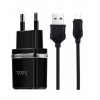 Зарядний пристрій Hoco C12 Smart (2USB, 2.4А) Black (6957531064114) + кабель MicroUSB в інтернет супермаркеті PbayMarket!