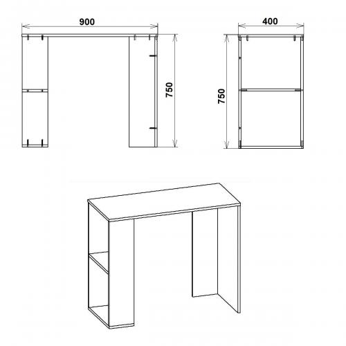 Стіл письмовий Юніор-2 Компанит Горіх (new1-362) Стіл письмовий Юніор-2 Компанит Горіх (new1-362)