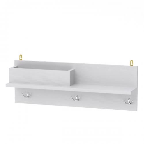 Полиця настінна Компаніт П-31 70х14.2х24 см Німфея альба Полиця настінна Компаніт П-31 70х14.2х24 см Німфея альба