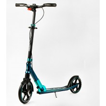 Двоколісний складаний самокат Best Scooter 100 кг Black and turquoise (113199)