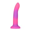 Фалоімітатор, що світиться в темряві, ADDICTION Rave 8″, Glow in the Dark Dildo Pink Purple, 20,3 см в інтернет супермаркеті PbayMarket!