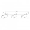 Спот Polux Arras 5.5x39x16 см Біло-золотистий (Pol323613)